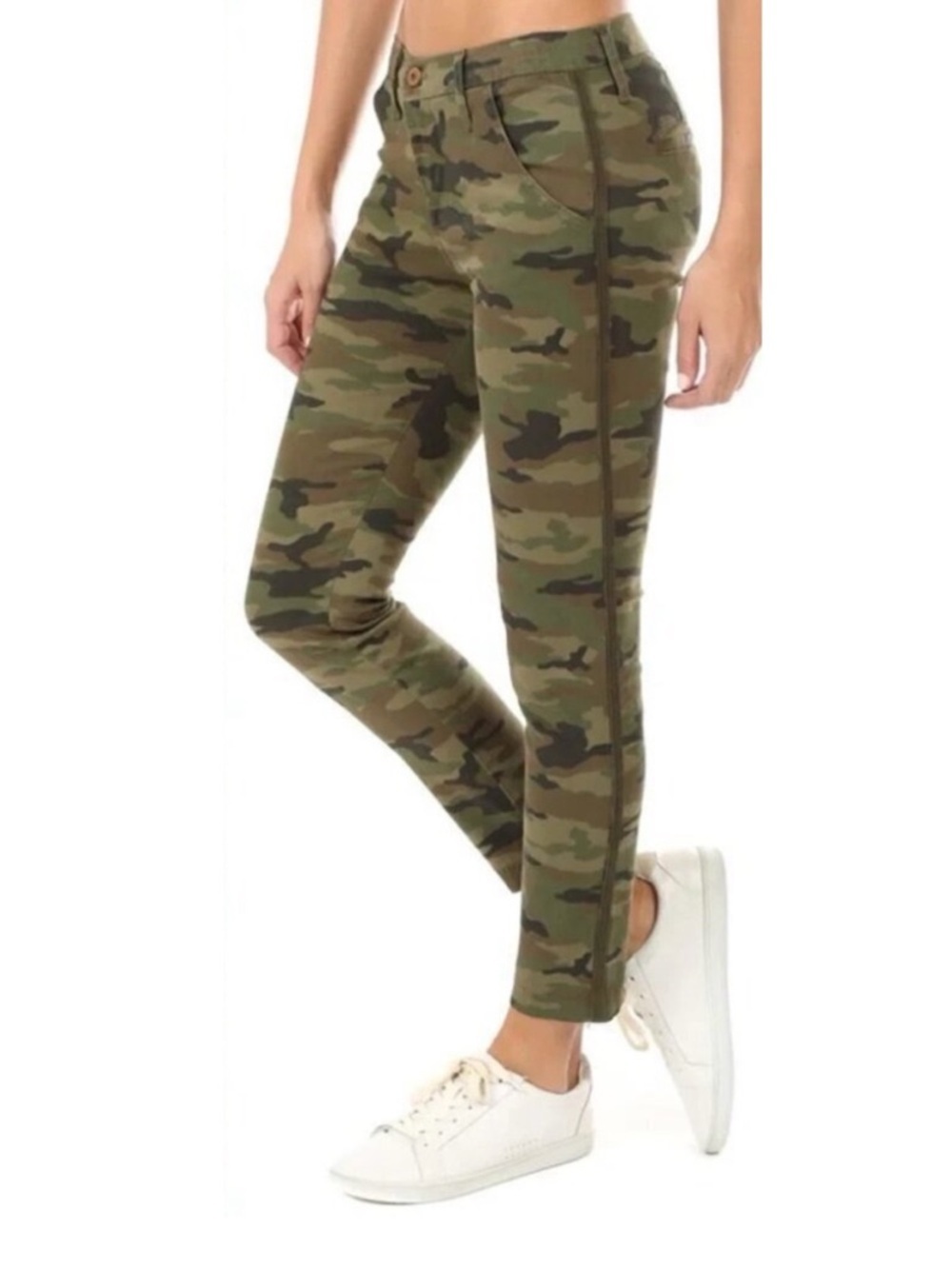 NSF Wallace Green Camo Print Skinny Slim Fit Pants Casual Streetwear Women’s 30